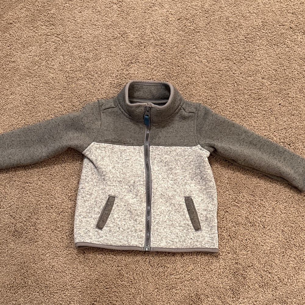 Carter's Gray and Cream Fleece Jacket